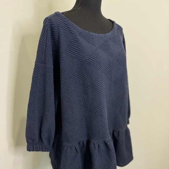 Maeve by Anthropology Blue Bubble Sleeve Sweater (L) - Picture 2 of 6